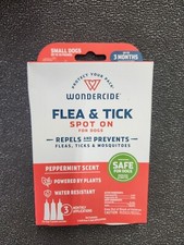Wondercide Flea And Tick Spot On For Small Dog 3 Monthly Applications  NEW 