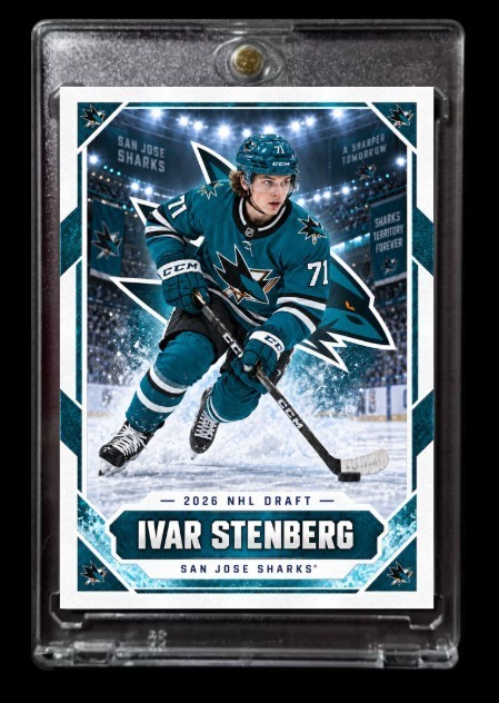 2026 Ivar Stenberg Future Stars NHL Draft Rookie Card IS-71  San Jose Sharks