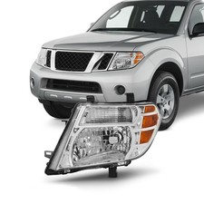 Headlight Left Clear Lens Silver For Nissan Pathfinder 2008-2012