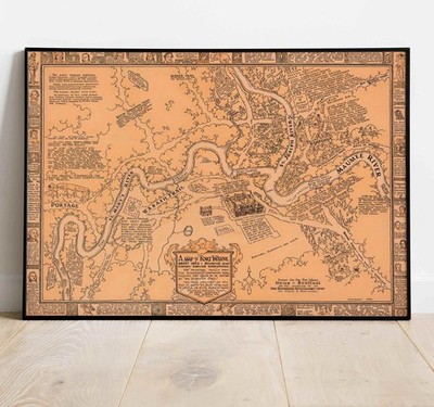 Map of Fort Wayne Indiana 1812 | Historical Wall Art Vintage Reprint