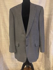 Zegna Neiman Marcus Wool Silk Check Sport Coat Blazer IT 56
