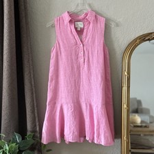 Lilly Pulitzer Ellowyn Linen Pink Dress Size XS