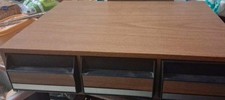 Vintage Audio Cassette Storage 42 Tape Holder 3 Drawer Wood Case