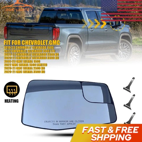 Passenger Right Door Mirror Power For Chevrolet Heated Silverado 1500 2019-2024