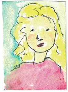 ACEO "Granddaughter" 2.5" by 3.5" Original Art