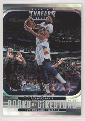 2018-19 Panini Threads Board of Directors Premium 62/199 Anthony Davis #6 a3q