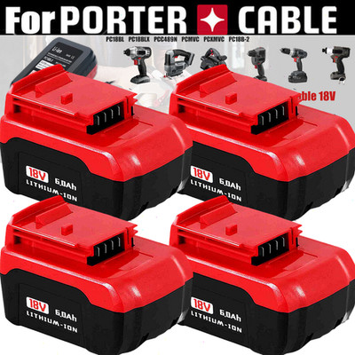 8.0Ah 18V Lithium Ion Battery FOR Porter Cable 18 Volt PC18B PC18BL PC18BLX Tool