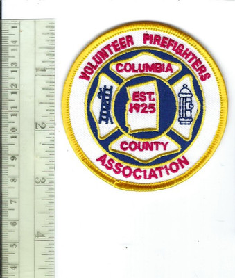 Columbia County NY New York Volunteer Firefighters Association patch - NEW!