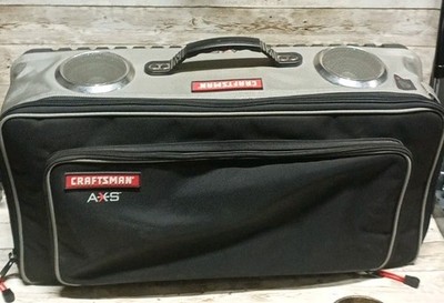 Vintage Craftsman Tools And Tunes Canvas Bag Tool Carrier Built In Speakers FS  