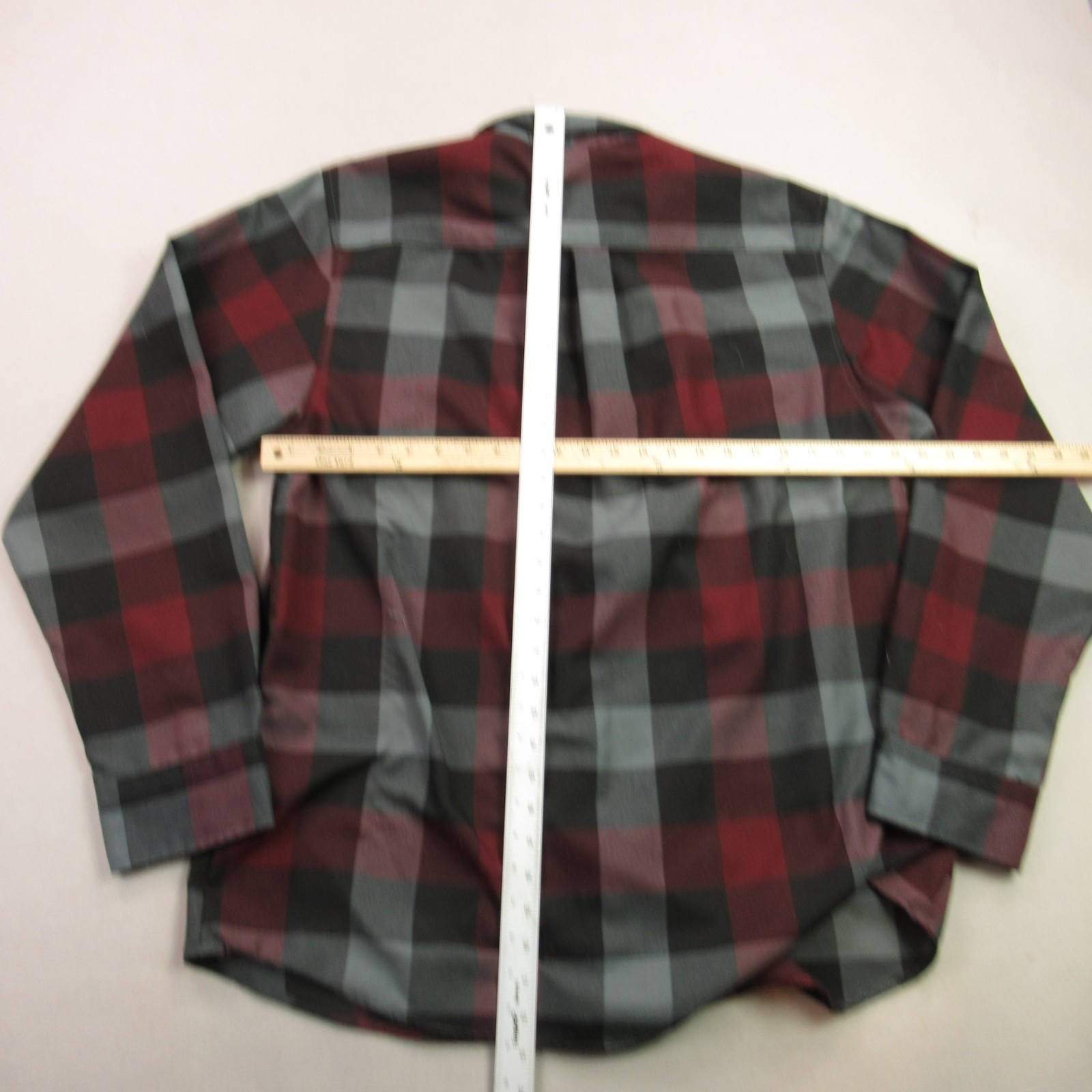 Dixxon Shirt Mens XL Long Sleeve Button Front Pockets Checks Casual image 5