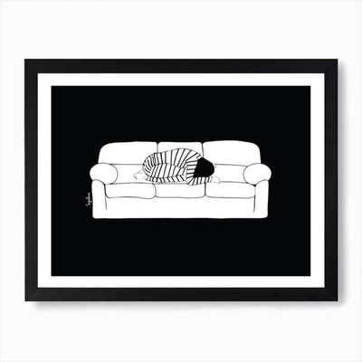 Schildkrötenzeit Kunstdruck gerahmte Wand A gerahmtes Wandbild Poster Leinwanddruck Bild