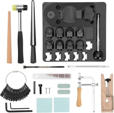 14 Pcs Ring Bender Kit for Spoons, Ring Bender Tool, Spoon Rings Bending Machine