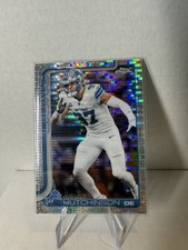 🔥Aiden Hutchinson 2025 Topps Chrome #104 DE Detroit Lions Pulsar Refractor🔥