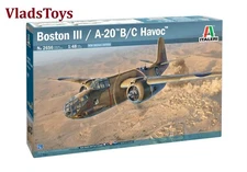 Italeri Plastic Model kit 1/48 BOSTON III A - 20 B /C Havoc Bombers & Recon 2656