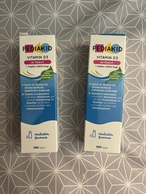 2 mal Pediakid Vitamin D3 ab Geburt / Neu und ungeöffnet