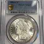 1884-CC Morgan Dollar PCGS MS65 Reverse Edge Tonning