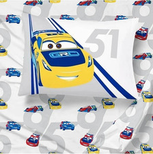 Disney Pixar Cars "The Race Is On" Kids Microfiber Sheet Set-W182802520442