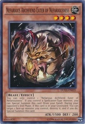 Nefarious Archfiend Eater of Nefariousness - DUEA-EN035 - Common - Unlimited Edi