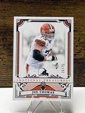 JOE THOMAS 2025 NATIONAL TREASURES FOOTBALL SILVER BROWNS /25