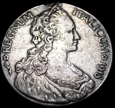 Italy : Italian Eritrea 1918  Silver Talero  , mount removed     725-1001