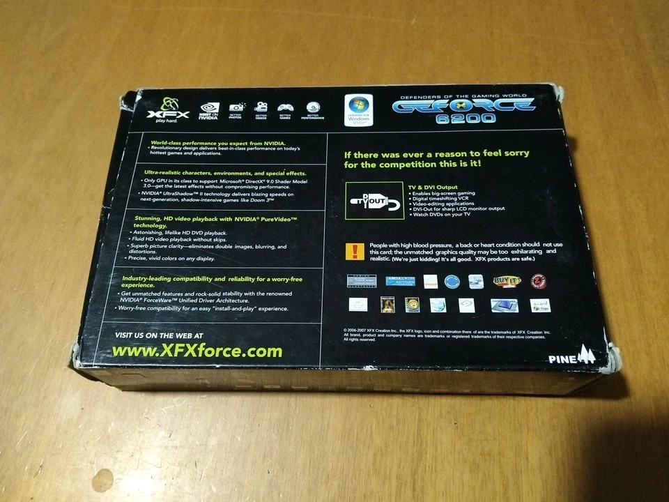 Scheda video XFX NVIDIA Geforce 6200 256 MB GDDR2 Vintage Usata Da Testare  - Immagine 2 di 4