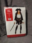 Pirate Costume Female Captain Deluxe Halloween  Women's Large 10-12  Cosplay New