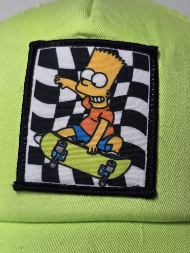 Mad Engine Bart Simpsons Trucker Hat Skateboarding Patch Skater Mesh Snapback - Picture 7 of 15