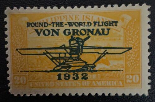 Philippines Stamps #C33 MH OG Air Mail Von Gronau