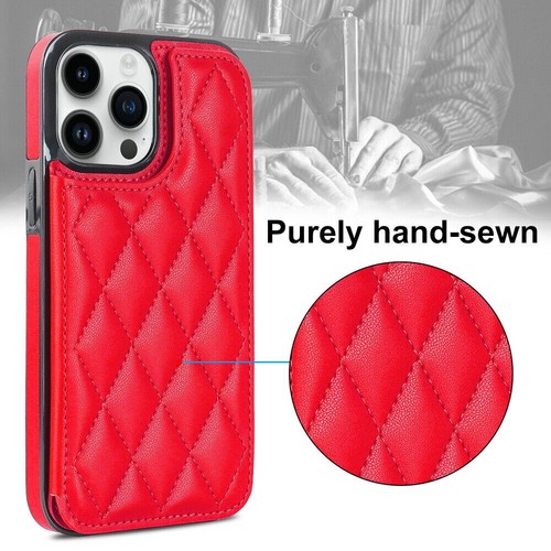 For iPhone 16E 15Plus 14 13 12 11Pro Max Leather Magnetic Card Wallet Case Cover - Picture 53 of 80