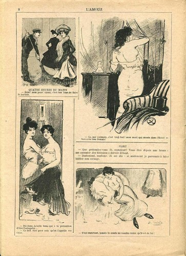 L'AMOUR #26 1902 Illustrated HUMOR Paris Morals PROSTITUTION ~ VASTA Archive - Picture 3 of 7