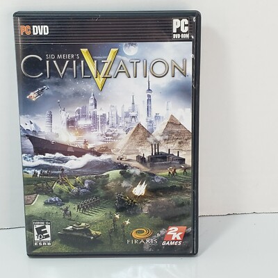 Sid Meier's Civilization V 5 PC Game - 2010 DVD Complete With Fold Out Tech Tree