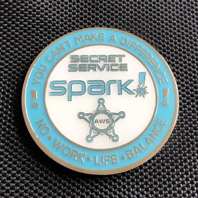 USSS US Secret Service SPARK AWS ALTERNATE WORK SCHEDULE Challenge Coin #/100
