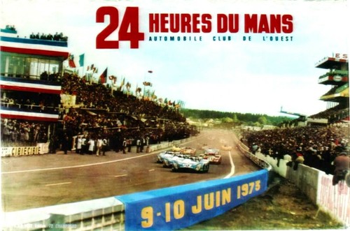Original vintage poster 24 HEURES DU MANS AUTOMOBILE RACES 1973 - 第 1/1 張圖片