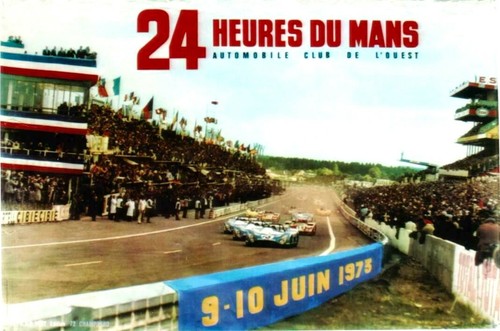 Original vintage poster 24 HEURES DU MANS AUTOMOBILE RACES 1973 - Picture 1 of 1