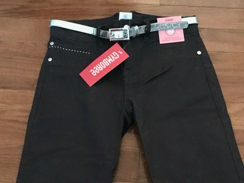 New Gymboree Girls Adjustable Waist Black Denim Leggings Size 10 - Picture 2 of 4