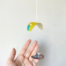 Mini felt ornament Paraglider PG podharness , souvenir for paraglider