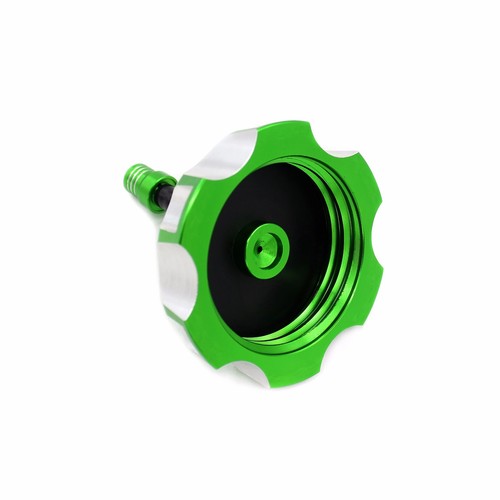 KKE Gas Fuel Tank Cap for KAWASAKI KX250F 450F KLX450R 07-15 KFX450R 2008 Green - Picture 5 of 12