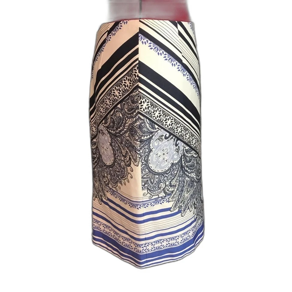 Юбка ANTONIO MELANI женский размер 4 разноцветный геометрический карандаш - Изображение 2 из 4