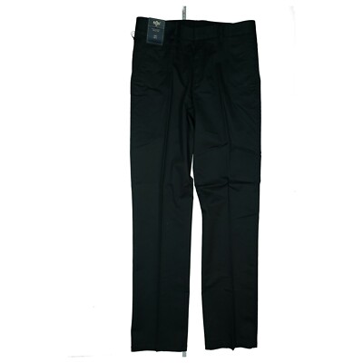 Kigili Men Chino Pants Jeans Regular Premium Stretch 48 W33 L32 Black NEW