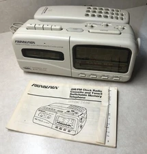 Vintage sound design model 7569IVY am/fm, alarm, phone, cassette player Working