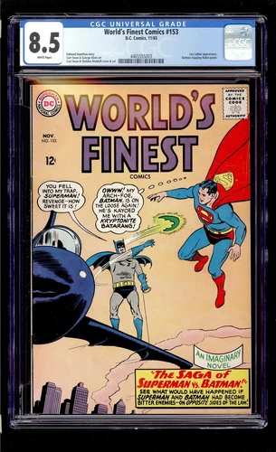 World's Finest #153 1965 CGC 8.5 VF+ White High Definition Scans**