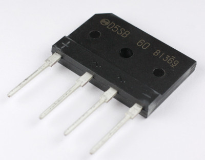 D5SB60 Bridge rectifier: single-phase; Urmax: 600V; If: 6A; Ifsm: 170A 'UK'