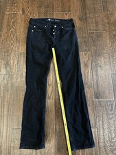 7 For All Mankind Men  s Rhigby Skinny Denim Black Size 29