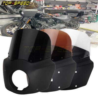5 3/4'' Fairing 11'' Windshield w/ Headlight Club Style For Dyna Street Bob FXDB