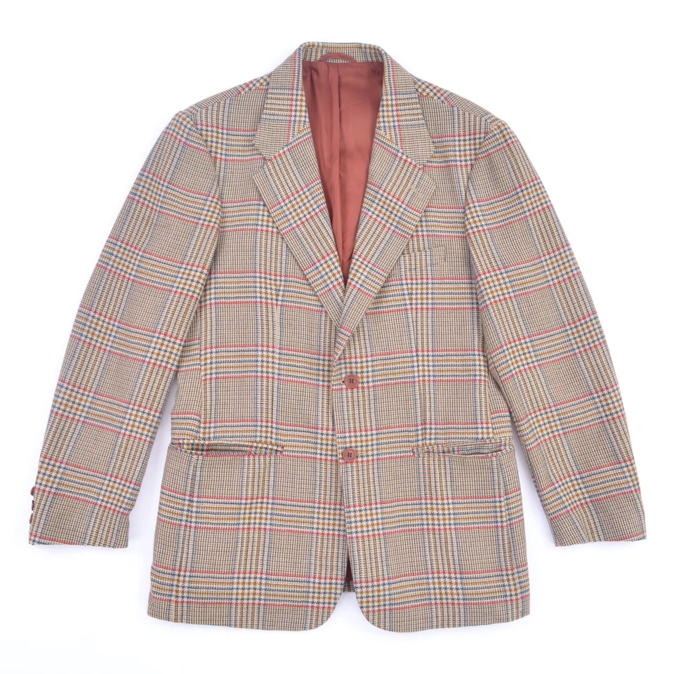 Chaqueta Blazer United Colors of Benetton Hecha en Italia Lana a Cuadros Para Hombre talla 48 EUR Foto 2 de 4
