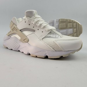 nike huarache cream and white