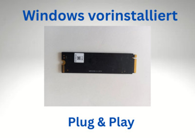 SSD Festplatte M.2 windows 10 / 11 Pro vorinstalliert für Asus ZenBook Duo 14