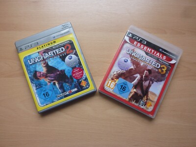 Uncharted 2+3: Among Thieves +Drake's Deception Playstation PS3 FSK16 - SEHR GUT