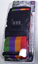 Koffergurt Gurtband mit Wunschname / Text Kofferband Gepäckgurt 8 Farben Neu