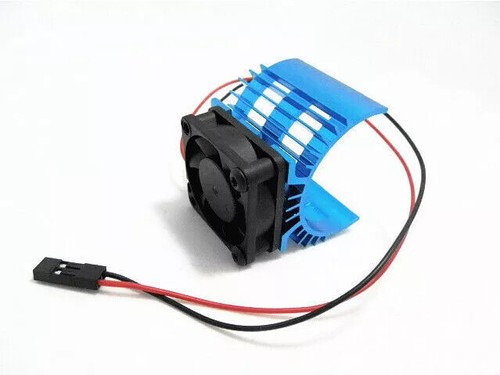 Aluminum Heat sink with 5V Cooling Fan for RC 1/10 Car 540 550 3650 3660 Motor - Picture 4 of 10